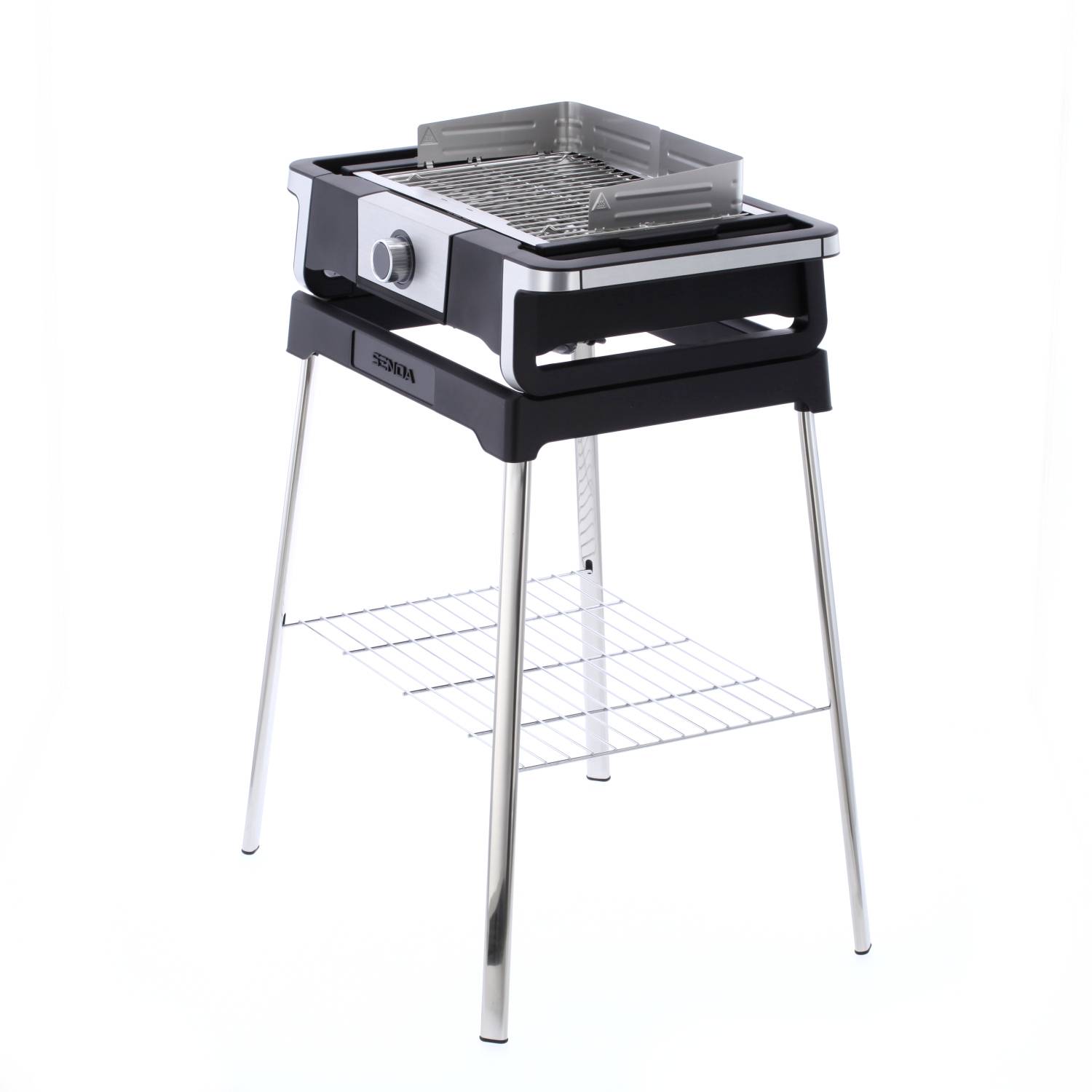 Severin 8118 Elektro Grill 2 Grillzonen Schwarz, Silber