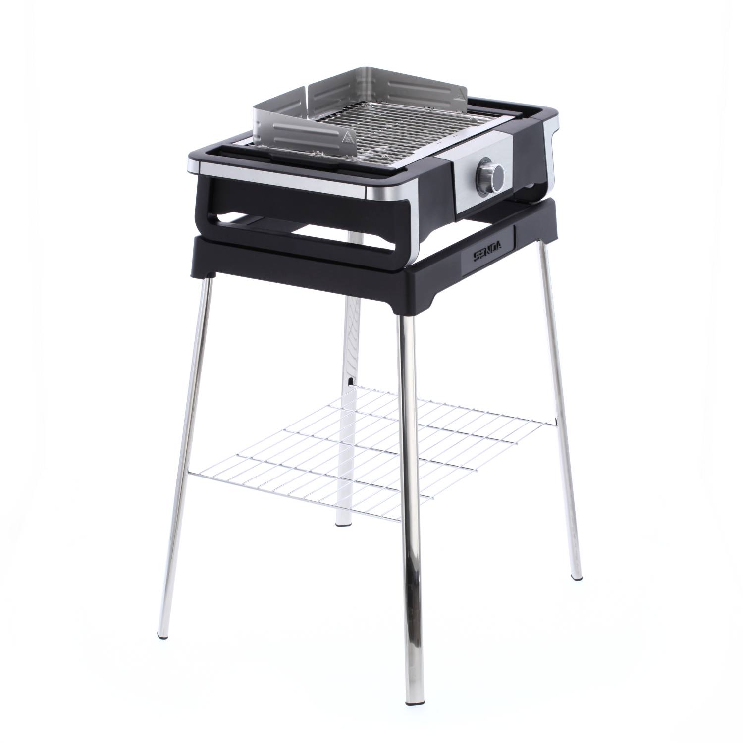 Severin 8118 Elektro Grill 2 Grillzonen Schwarz, Silber