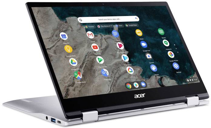 Acer Chromebook Spin 513 CP513 33.8 cm (13.3 Zoll)  Full HD AMD Athlon™ Silver 3050C 4 GB RAM 64 GB eMMC  Qualcomm Adreno™ 618 Chrome OS Silber  N