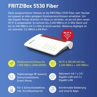 AVM FRITZ!Box 5530 Fiber WLAN Glasfaser Router 2.4GHz, 5GHz AVM FRITZ!Box 5530 Fiber WLAN Glasfaser Router 2.4GHz, 5GHz
