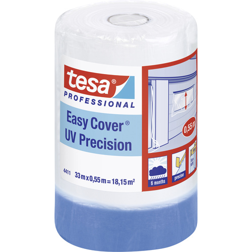 Tesa 04411-00002-00 Abdeckfolie Easy Cover® Blau (L x B) 33m x 55cm 1St.