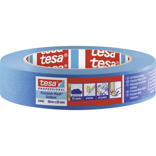 Tesa PRECISION OUTDOOR 04440-00001-00 Kreppband tesa® Professional Blau (L x B) 50 m x 25 mm 1 St.