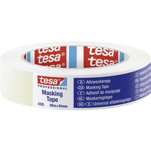 Tesa STANDARD 04325-00001-01 Kreppband tesa® Professional Beige (L x B) 50 m x 25 mm