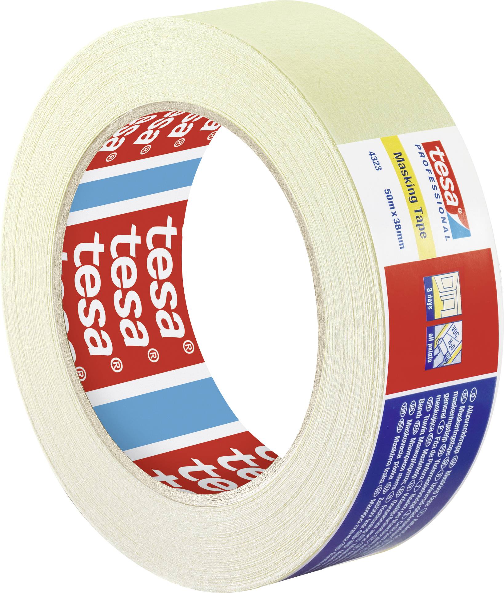 Tesa STANDARD 04323-00043-00 Kreppband tesakrepp® Beige (L x B) 50m x 38mm 1St.