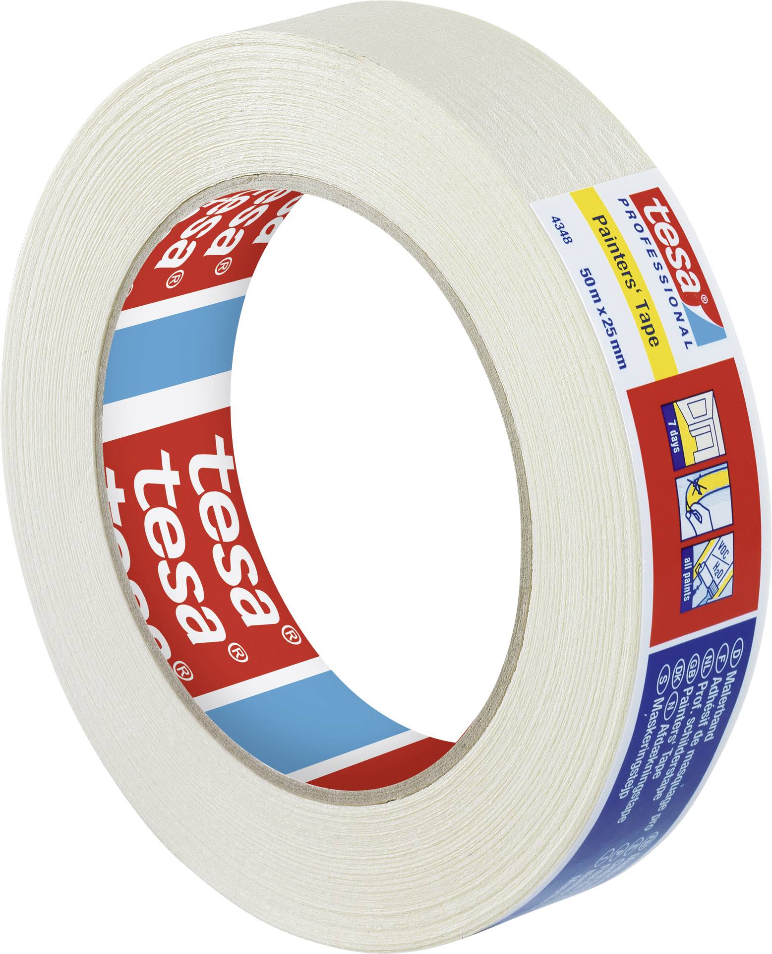 Tesa STANDARD 04348-00016-03 Kreppband tesakrepp® Beige (L x B) 50m x 25mm 1St.
