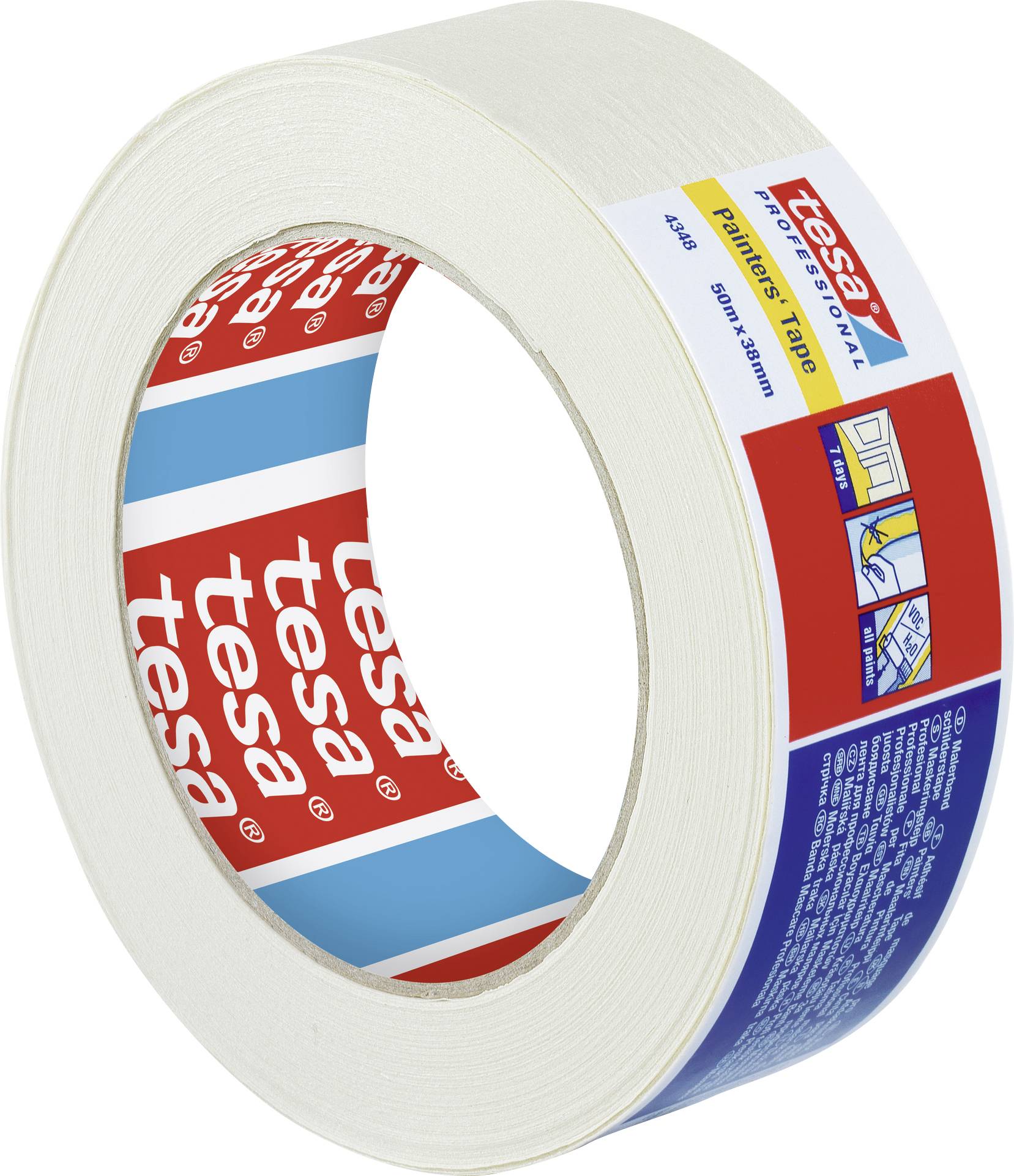 Tesa STANDARD 04348-00018-03 Kreppband tesakrepp® Beige (L x B) 50m x 38mm