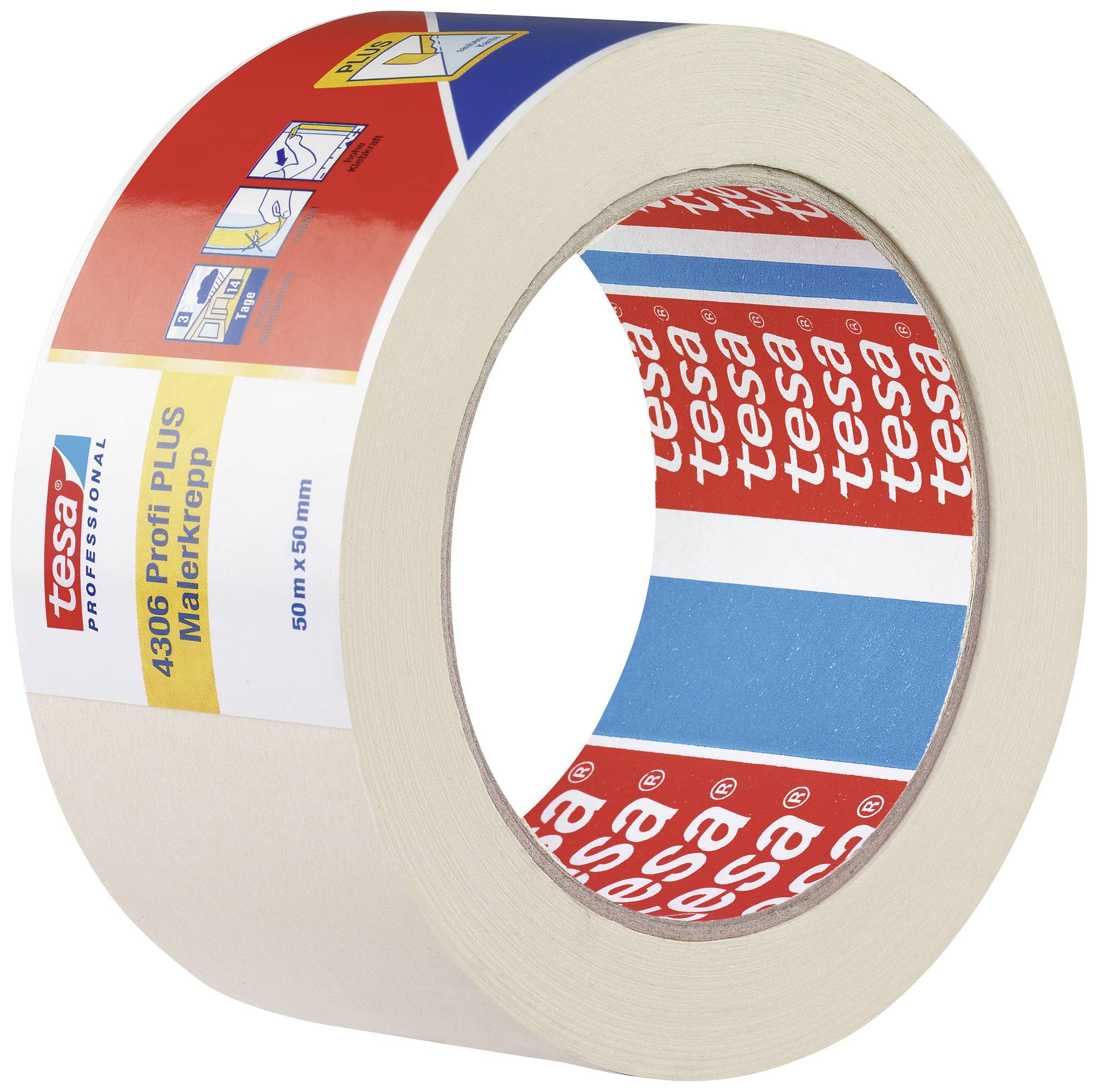 Tesa PREMIUM 04306-00046-02 Kreppband tesakrepp® Beige (L x B) 50m x 50mm 1St.