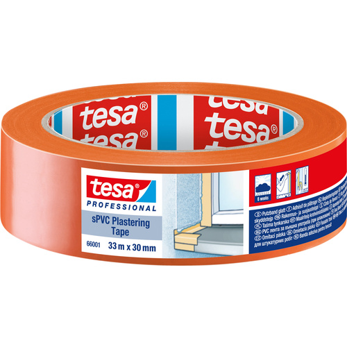 Tesa SPVC 66001-00002-00 Putzband tesa® Professional Orange (L x B) 33 m x 30 mm