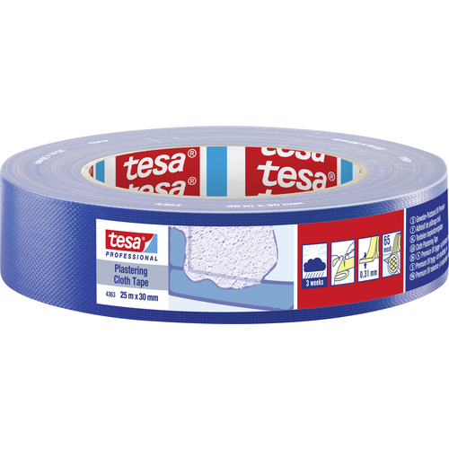 Tesa 04363-00002-02 Putzband tesa® Professional Blau (L x B) 25 m x 30 mm 1 St.
