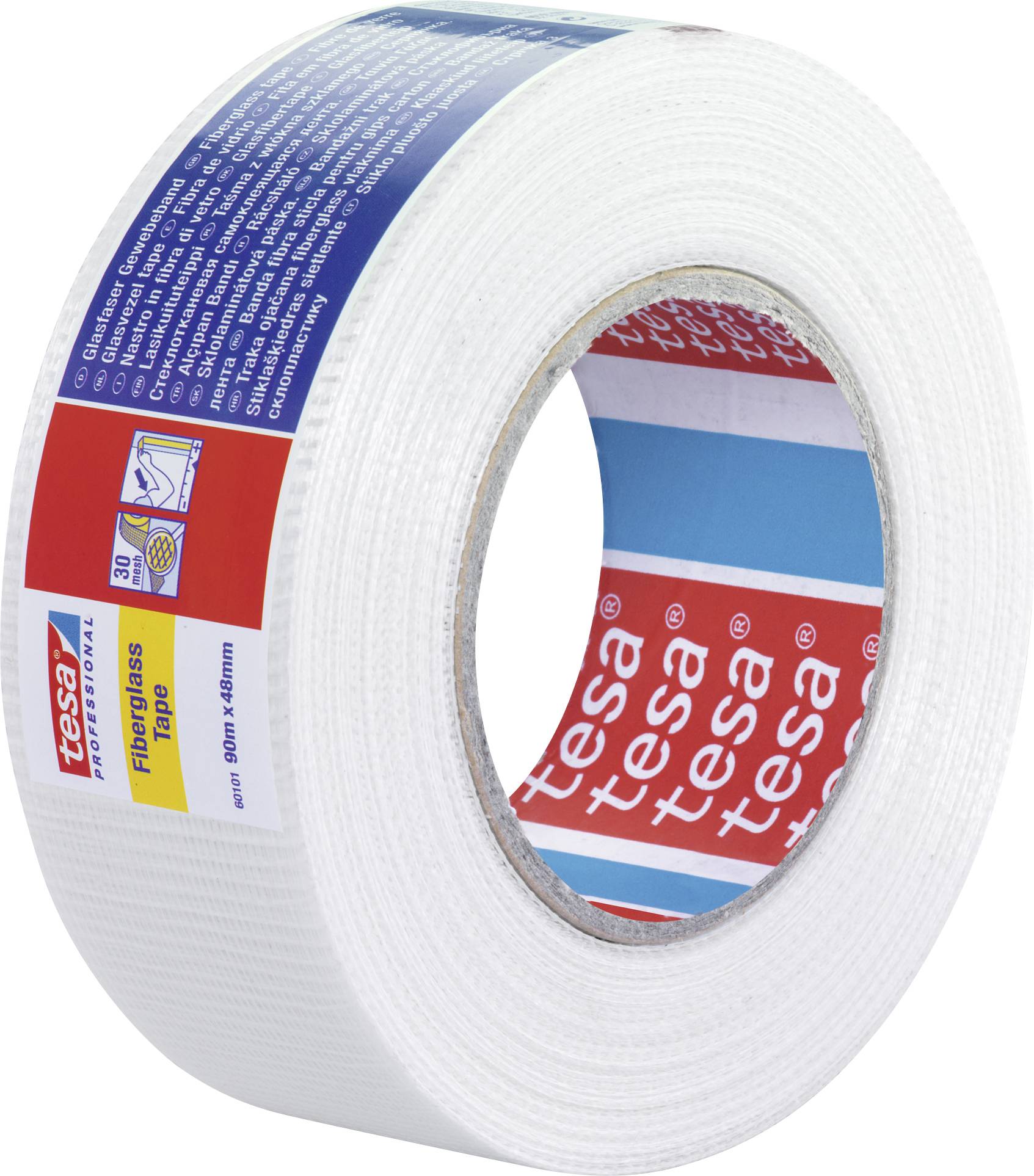 Tesa 60101-00002-00 Gewebeklebeband tesa® Professional Weiß (L x B) 90m x 48mm 1St.