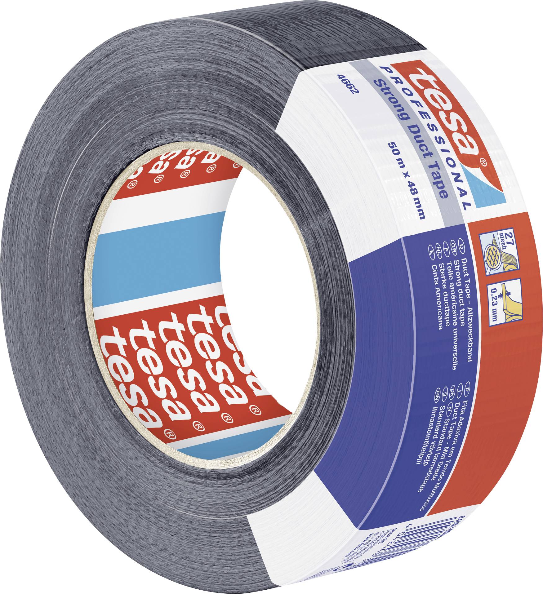tesa STRONG 04662-00194-01 Gewebeklebeband tesa® Professional Schwarz (L x B) 50 m x 48 mm 1 St.