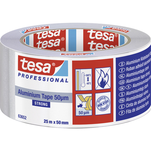 Tesa STRONG 63652-00001-00 Aluminium-Klebeband Silber (L x B) 25 m x 50 mm 1 St.