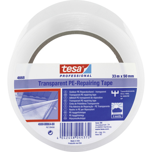 Tesa 04668-00004-01 Reparaturband tesa® Professional Transparent (L x B) 33 m x 50 mm 1 St.