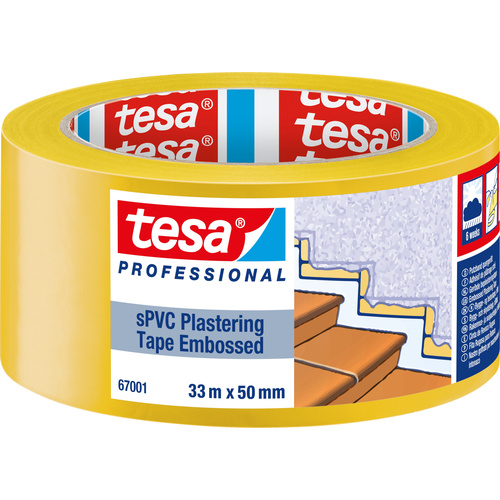 Tesa SPVC EMBOSSED 67001-00001-00 Putzband tesa® Professional Gelb (L x B) 33 m x 50 mm 1 St.