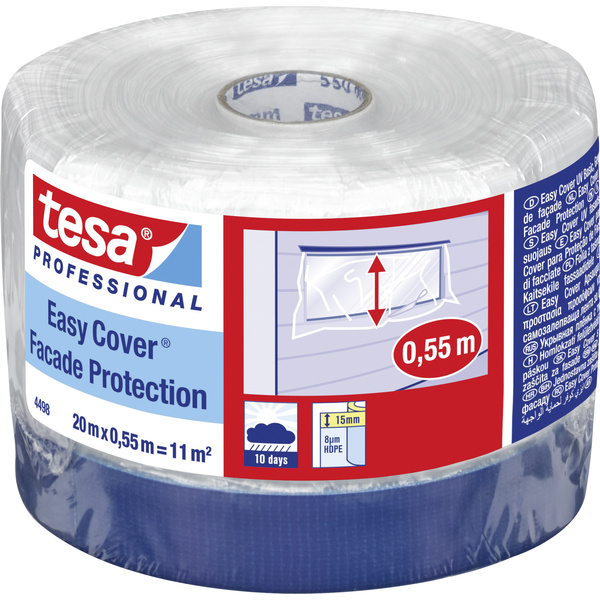 Tesa 04498-00000-00 Abdeckfolie Easy Cover® Transparent (L x B) 20 m x 55 cm