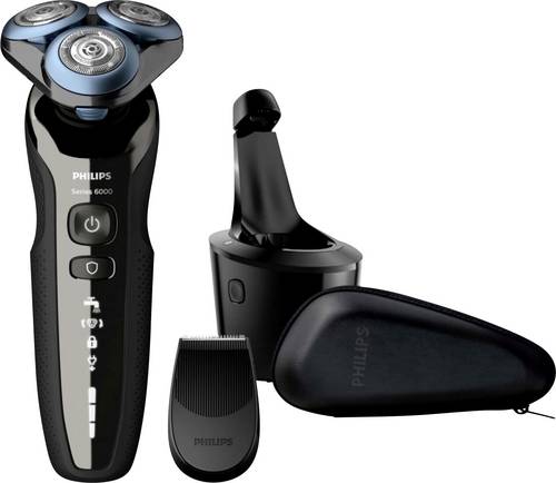 Philips S6000 Rotationsrasierer Schwarz, Blau
