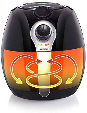 Tristar Crispy Heißluft-Fritteuse 1500 W Timerfunktion Schwarz