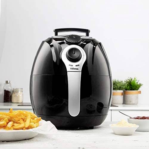 Tristar Crispy Heißluft-Fritteuse 1500 W Timerfunktion Schwarz