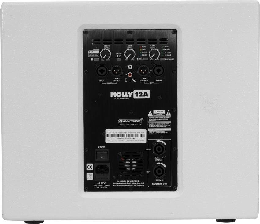 Omnitronic Molly-12A Aktiver PA Subwoofer 30.48cm 12 Zoll 700W 1St.