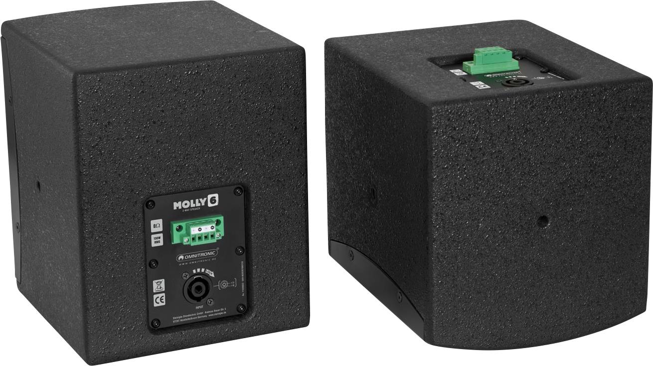 Omnitronic Molly-6 Aktiver Monitor-Lautsprecher 17.27cm 6.5 Zoll 130W 1 Paar