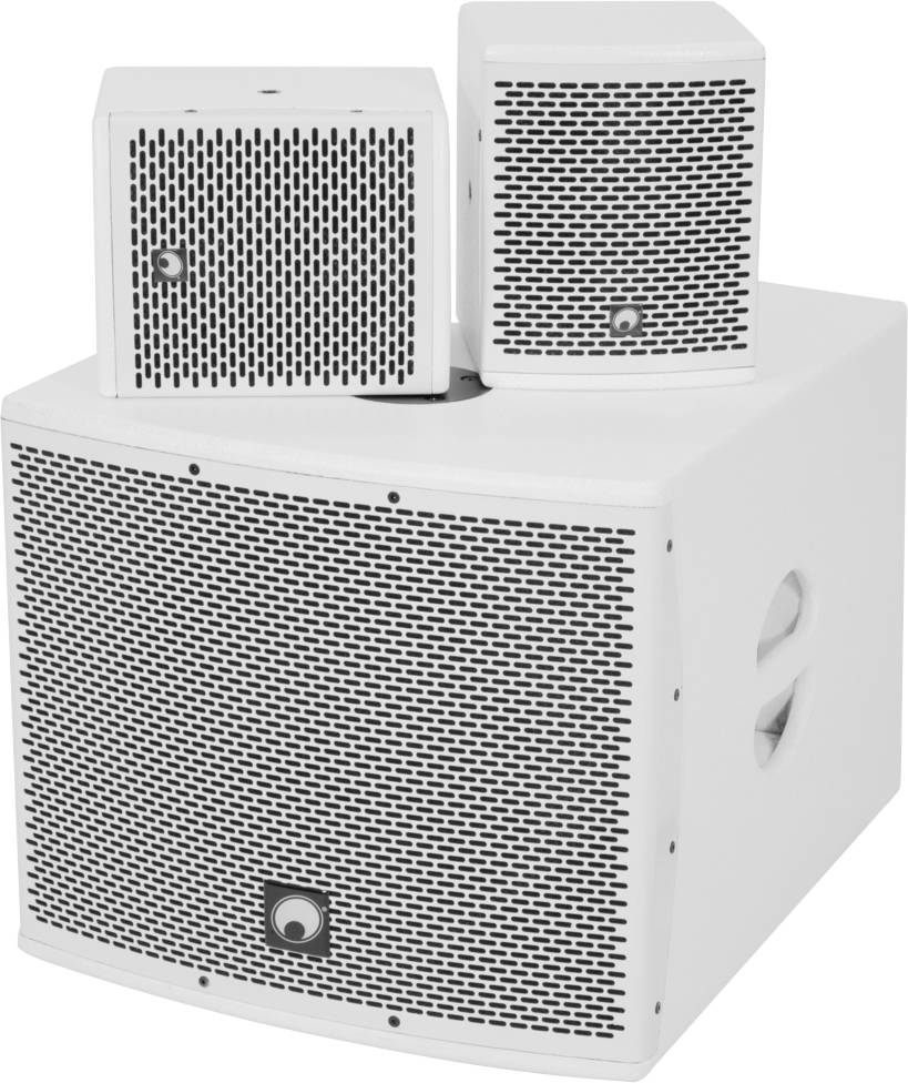 Omnitronic Molly-12A Aktives PA-Lautsprecher-Set inkl. Subwoofer, Bluetooth