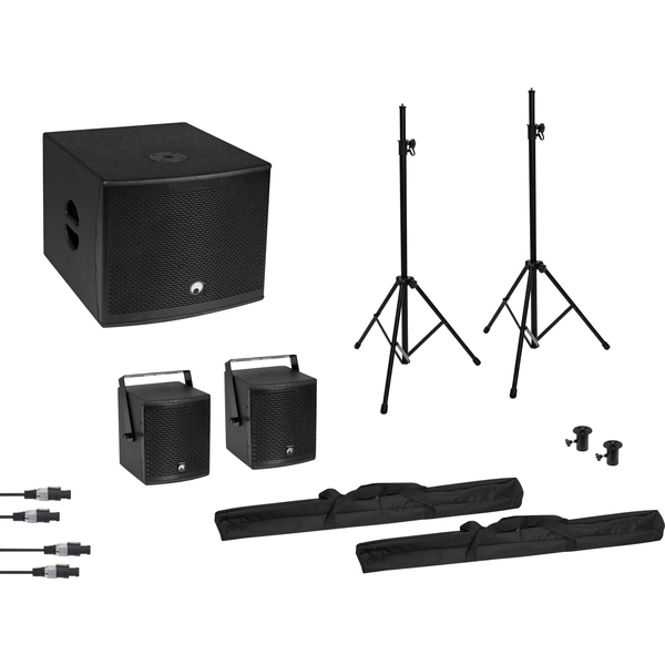 Omnitronic Molly 2.1 Aktives PA-Lautsprecher-Set inkl. Subwoofer, Bluetooth Omnitronic Molly 2.1 Aktives PA-Lautsprecher-Set inkl. Subwoofer, Bluetooth