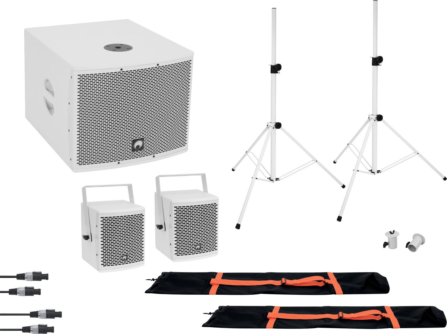 Omnitronic Molly 2.1 Aktives PA-Lautsprecher-Set inkl. Subwoofer, Bluetooth