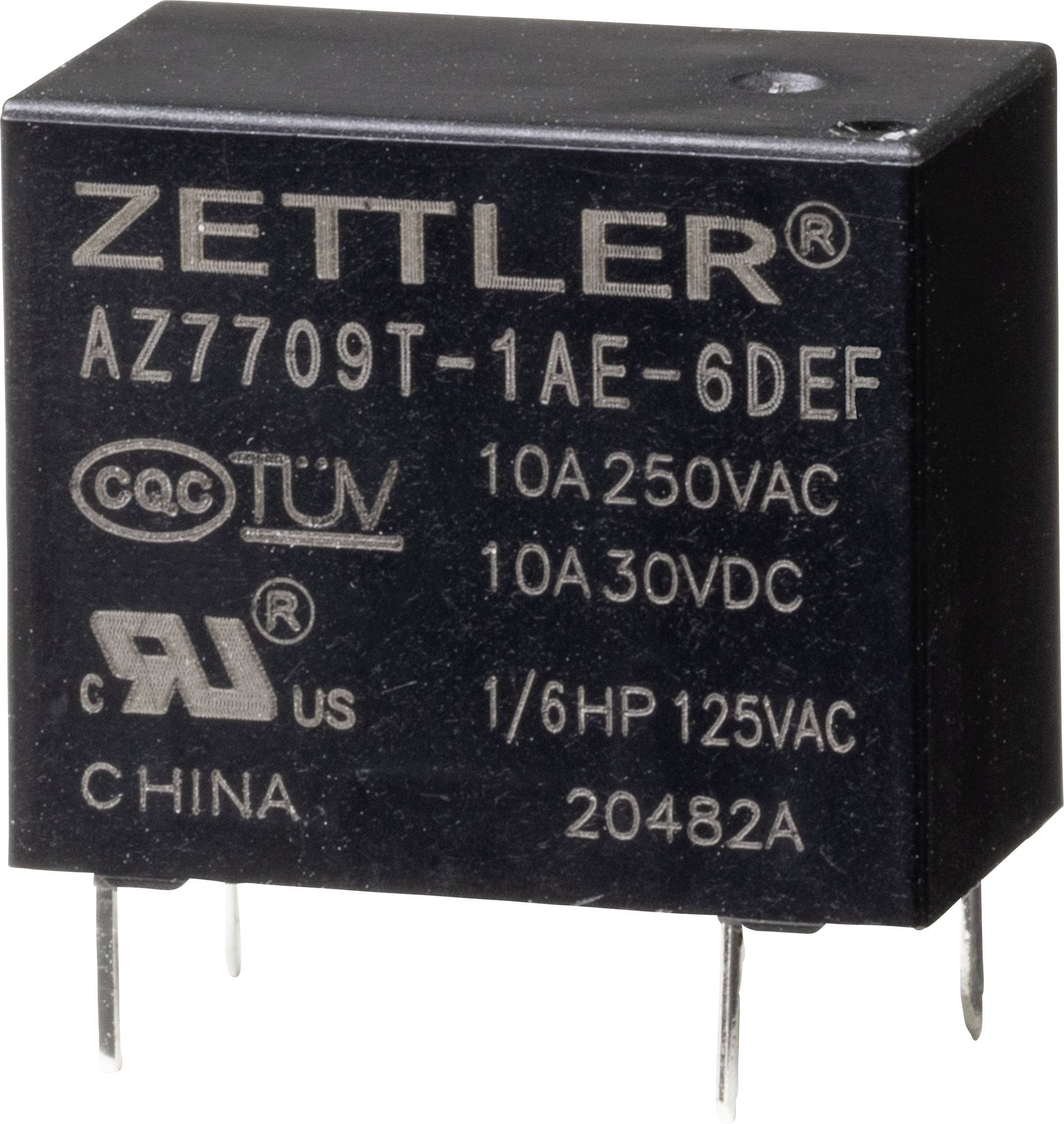 Zettler Electronics AZ7709T-1AE-6DEF Powerrelais 6 V/DC 10A