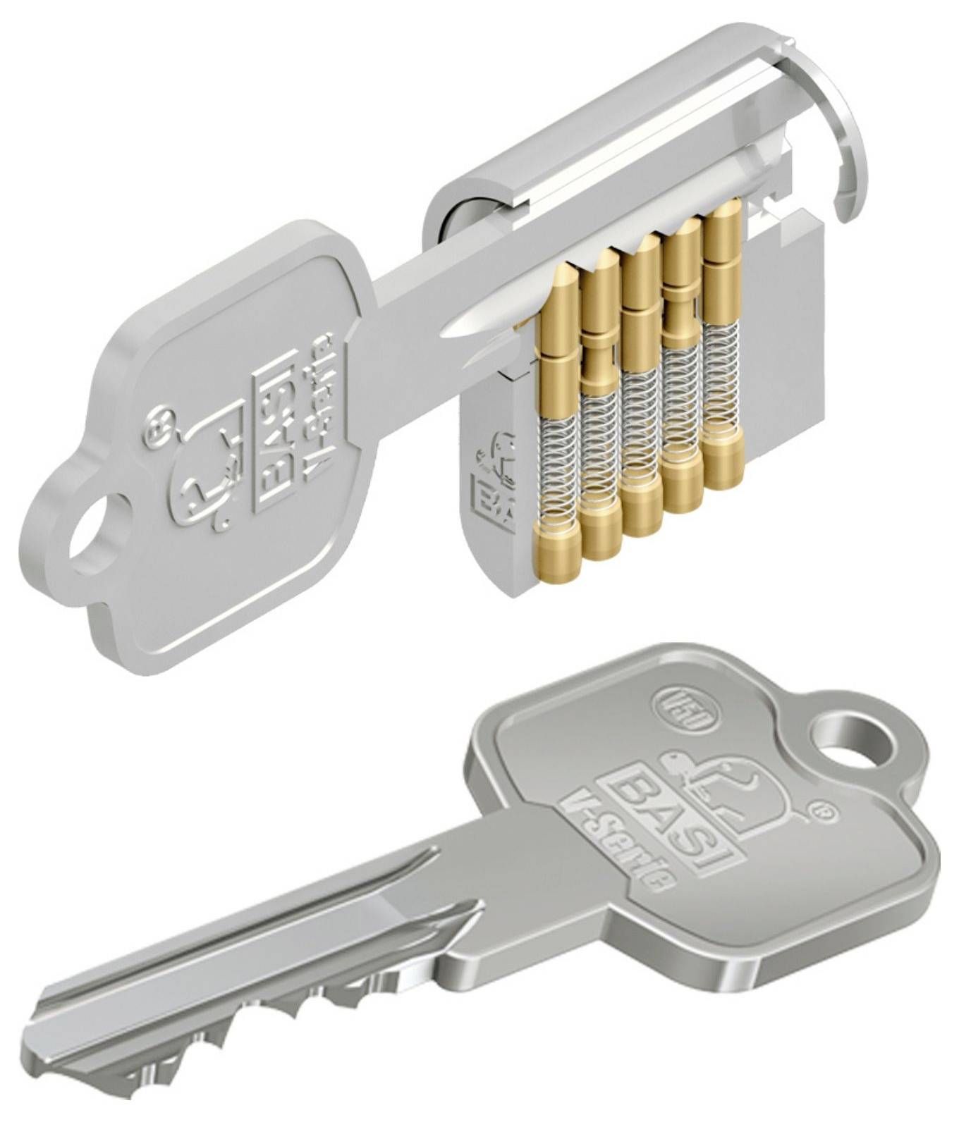 Basi V5010-2733 Profil-Kurzzylinder 27 / 33mm