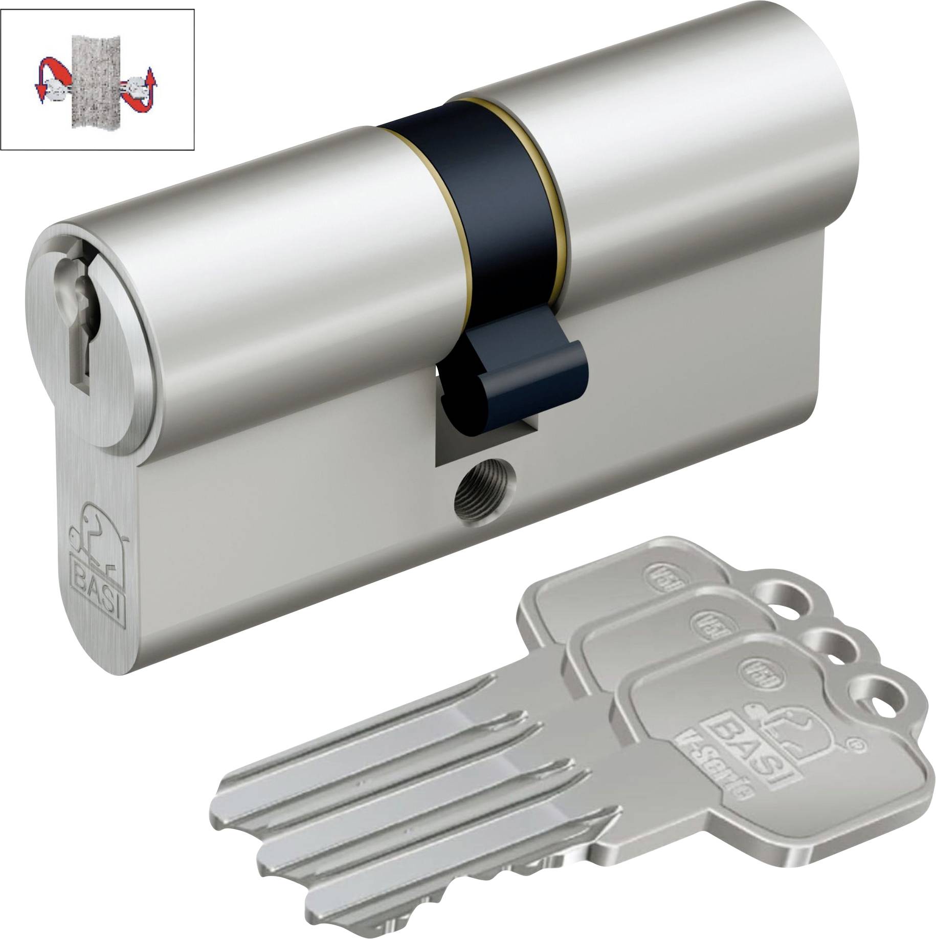 Basi V5200-0010 Profil-Doppelzylinder 30 / 40mm