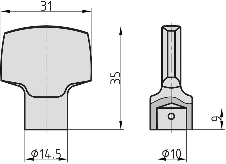 Basi 5900-0143 Knaufteil