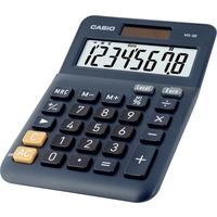 Casio MS-8E Tischrechner Dunkelblau Display (Stellen): 8solarbetrieben (L x B) 101mm x 149mm Casio MS-8E Tischrechner Dunkelblau Display (Stellen): 8solarbetrieben (L x B) 101mm x 149mm