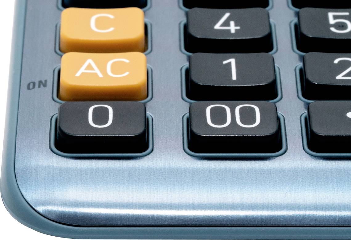 Casio MS-80E Tischrechner Blau Display (Stellen): 8solarbetrieben (L x B) 101mm x 149mm