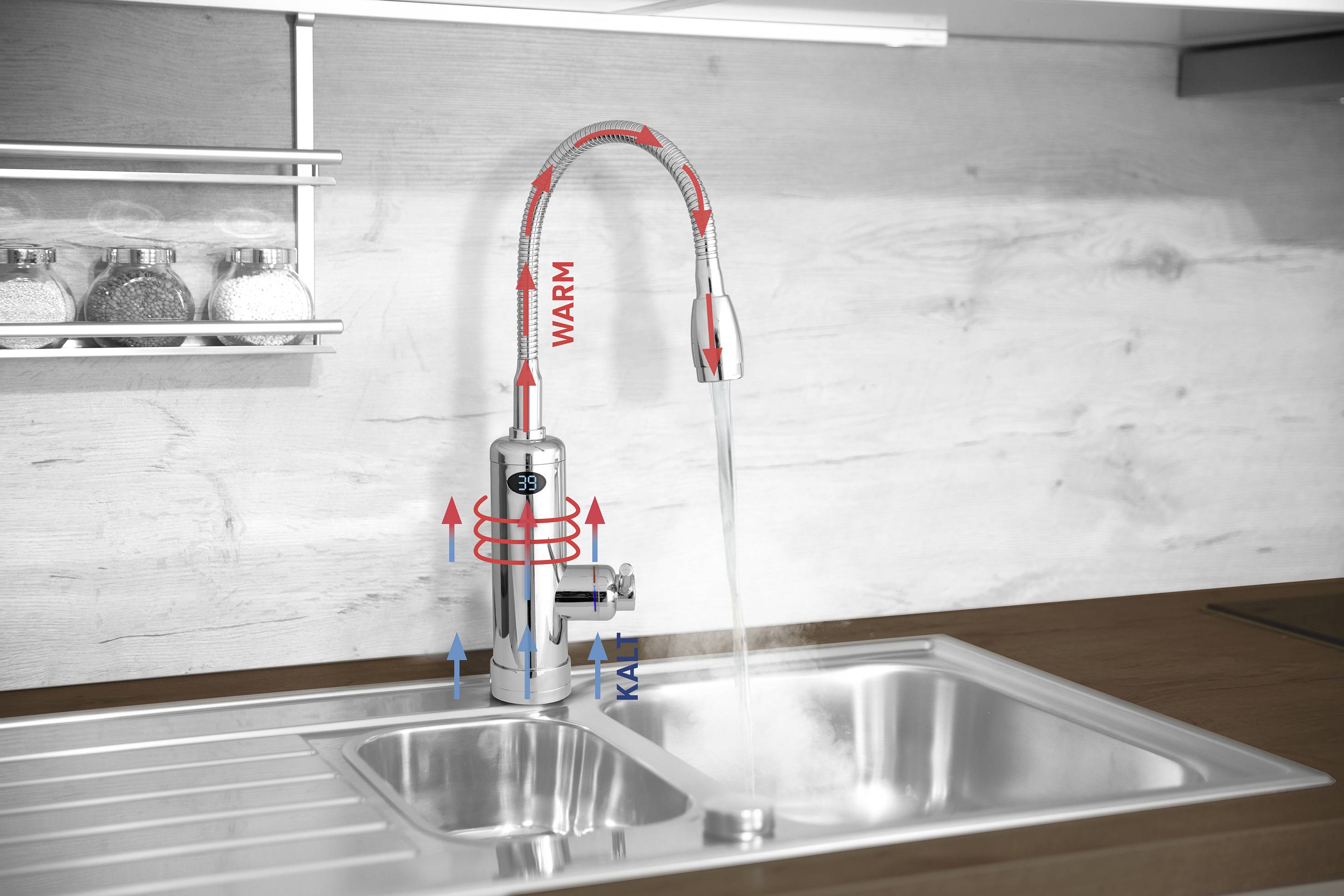 MediaShop M20411 Küchenarmatur 3/8 Zoll