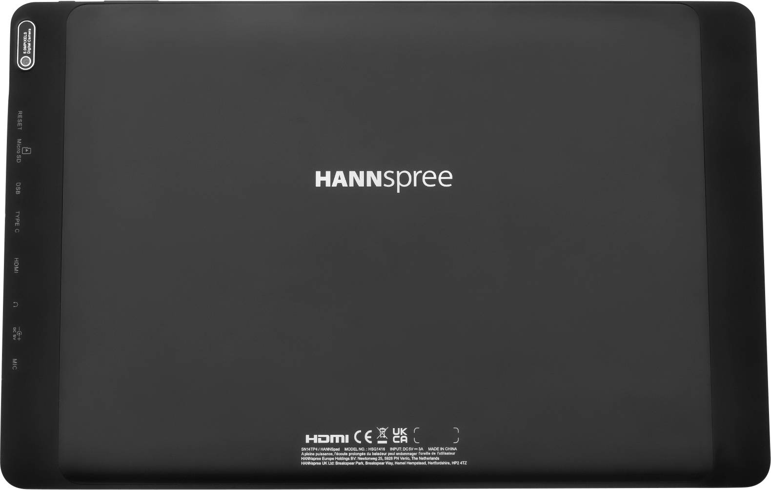 Hannspree Zeus WiFi 32GB Schwarz Android-Tablet 33.8cm (13.3 Zoll) 2GHz ARM Cortex Android™ 10 1920 x 1080 Pixel