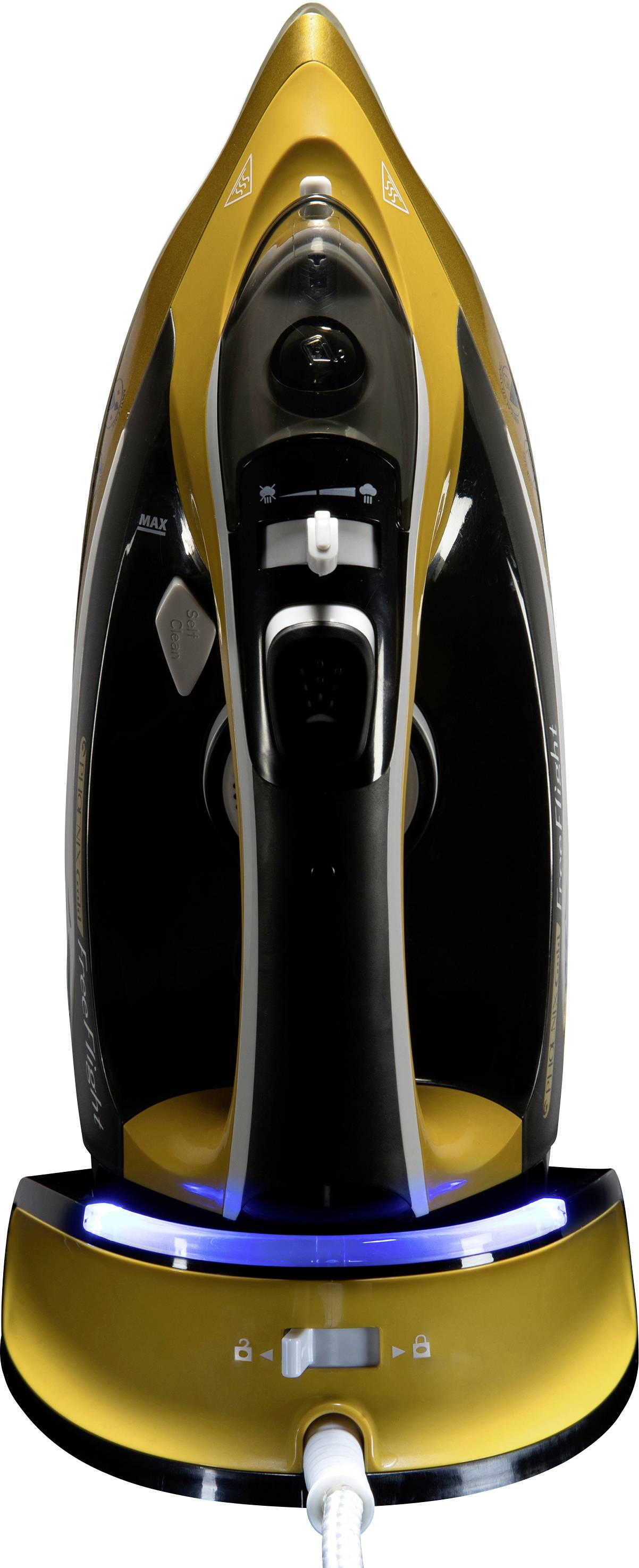 MediaShop Phoenix Gold® Free Flight Dampfbügeleisen Gold, Schwarz 2400 W