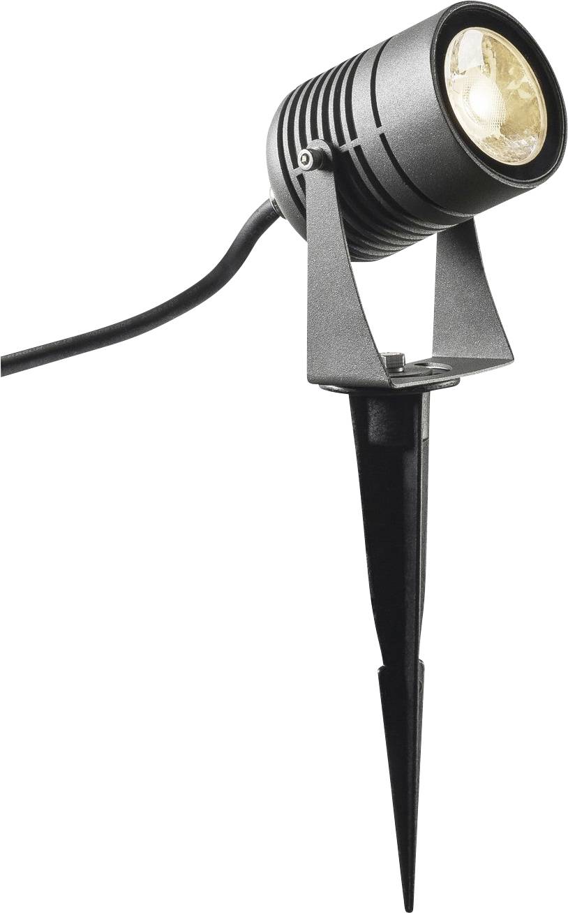 SLV 1002201 LED SPIKE LED-Gartenstrahler LED LED fest eingebaut 6W Anthrazit