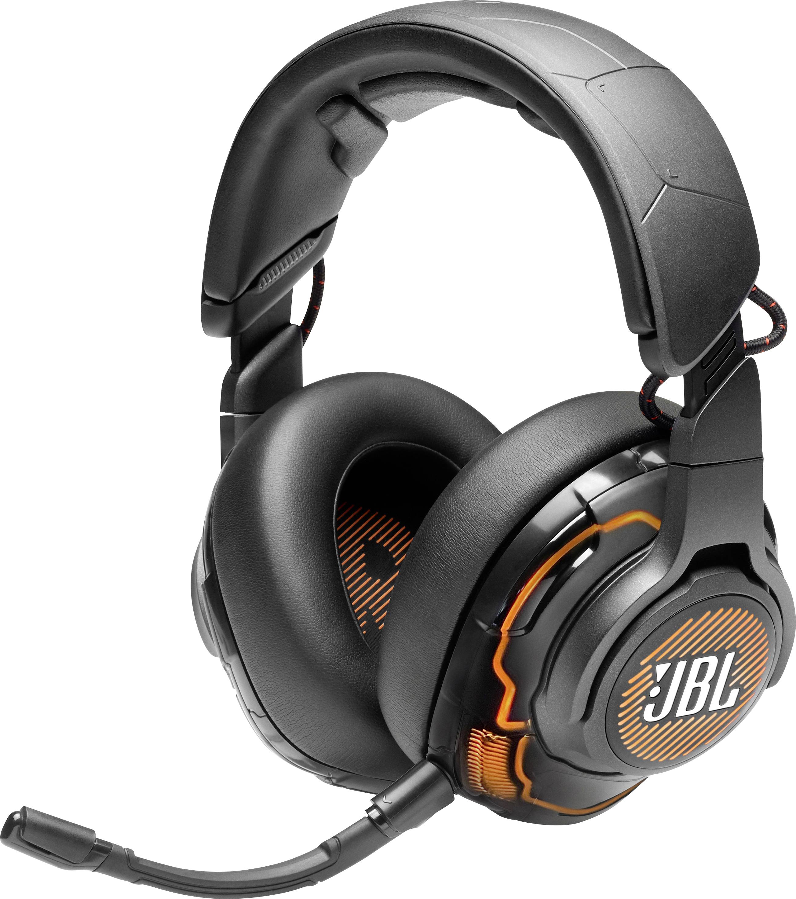 JBL QUANTUM ONE Over Ear Headset kabelgebunden Stereo Schwarz Mikrofon-Rauschunterdrückung, Noise Cancelling Lautstärkeregelung, Mikrofon-Stummscha