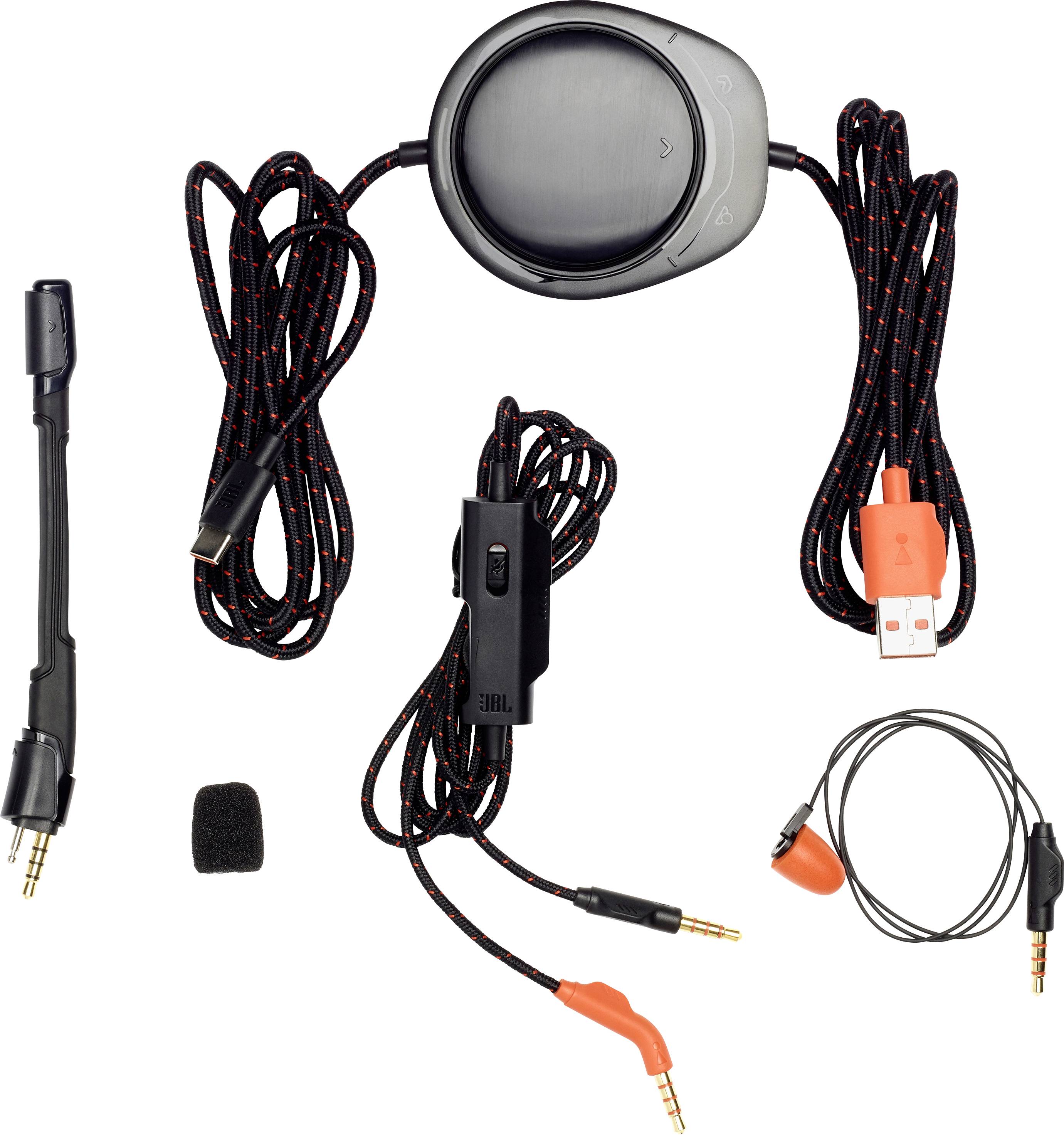 JBL QUANTUM ONE Over Ear Headset kabelgebunden Stereo Schwarz Mikrofon-Rauschunterdrückung, Noise Cancelling Lautstärkeregelung, Mikrofon-Stummscha