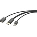 Renkforce RF-4700672 USB / HDMI Adapterkabel Schwarz mit Streaming-Funktion 2.00m