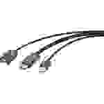 Renkforce RF-4700672 USB / HDMI Câble adaptateur noir avec fonction de streaming 2.00 m