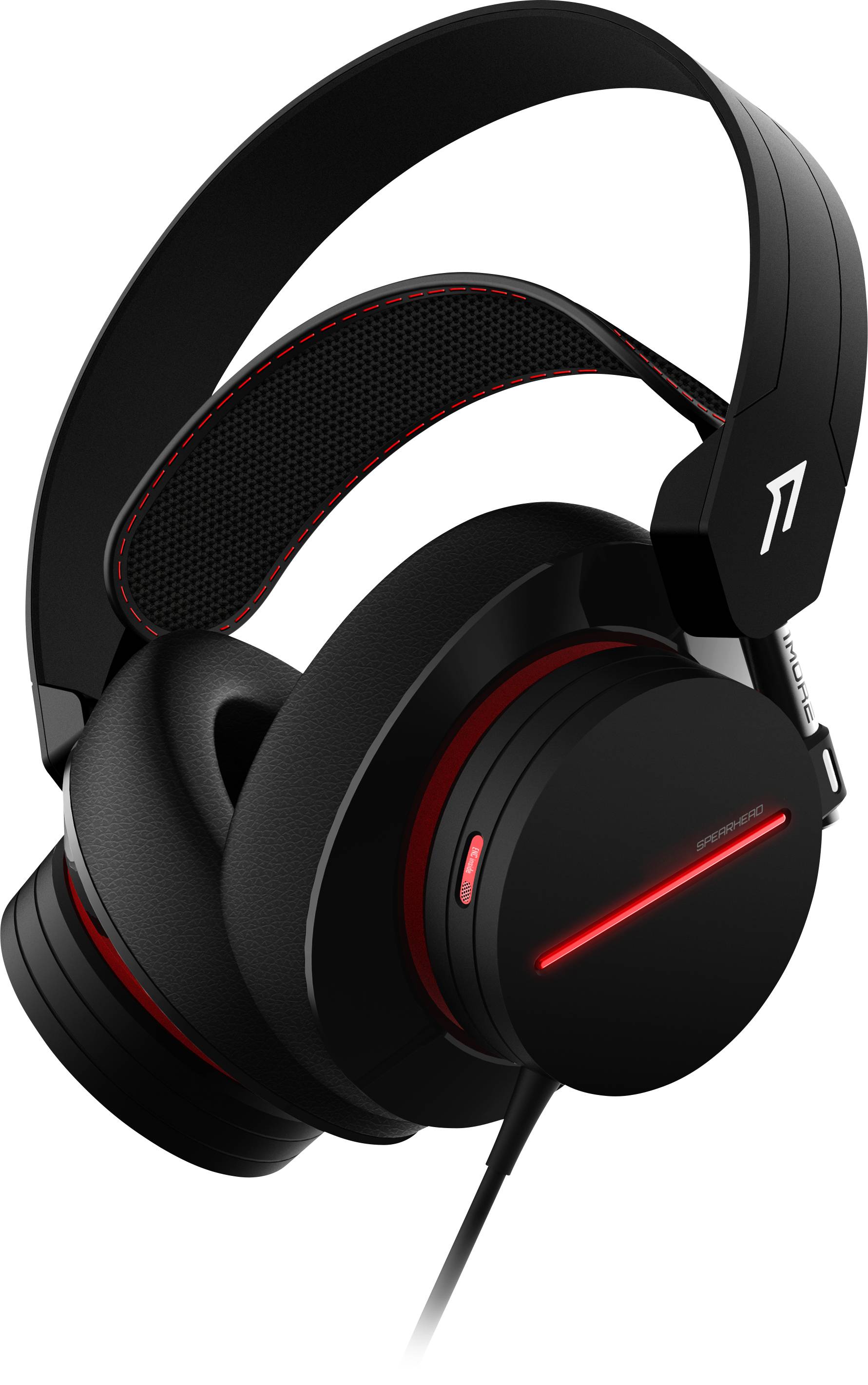 1more H1007 Gaming Over Ear Headset kabelgebunden 7.1 Surround Schwarz Mikrofon-Rauschunterdrückung