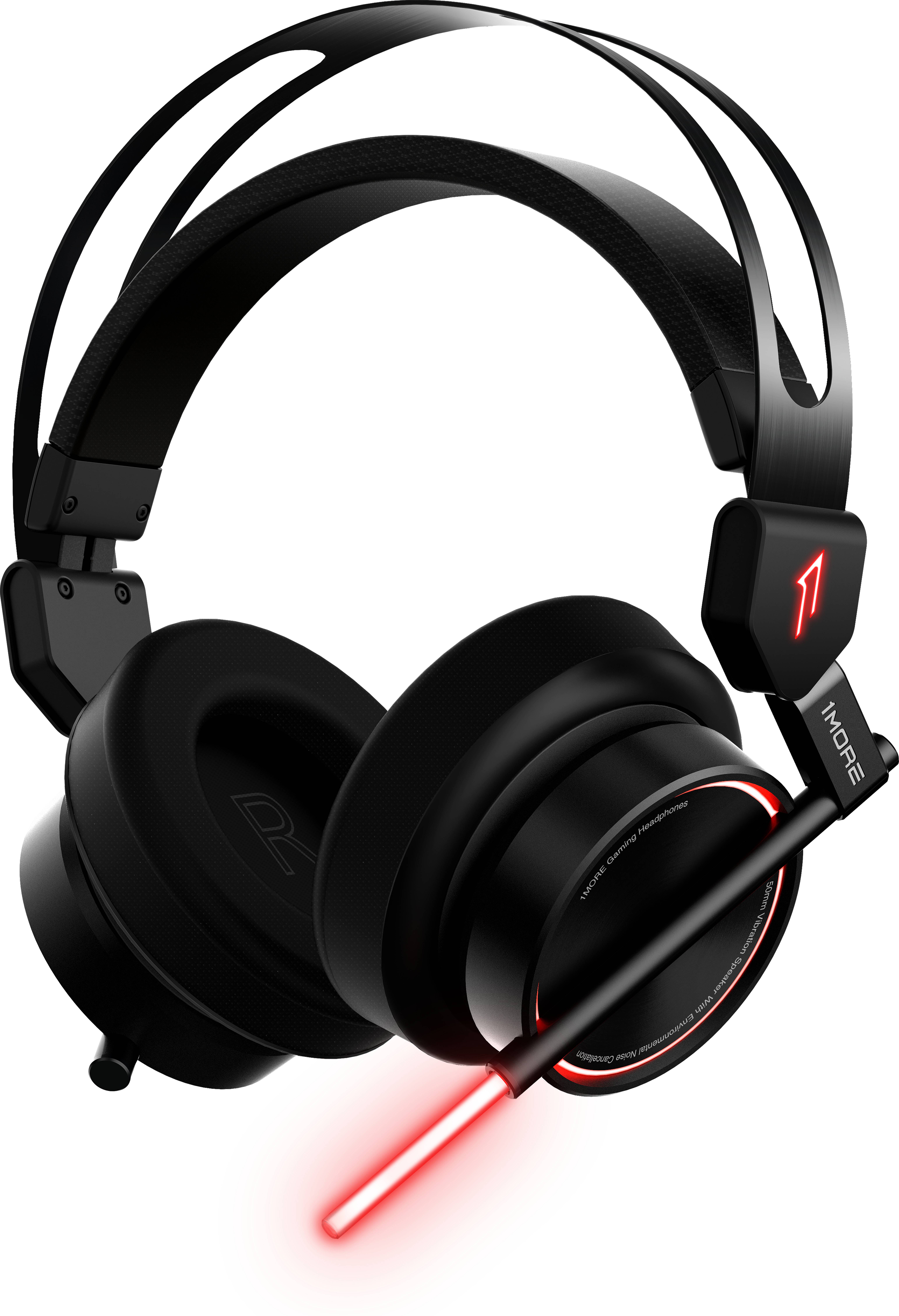 1more H1005 Gaming Over Ear Headset kabelgebunden 7.1 Surround Schwarz Mikrofon-Rauschunterdrückung, Noise Cancelling