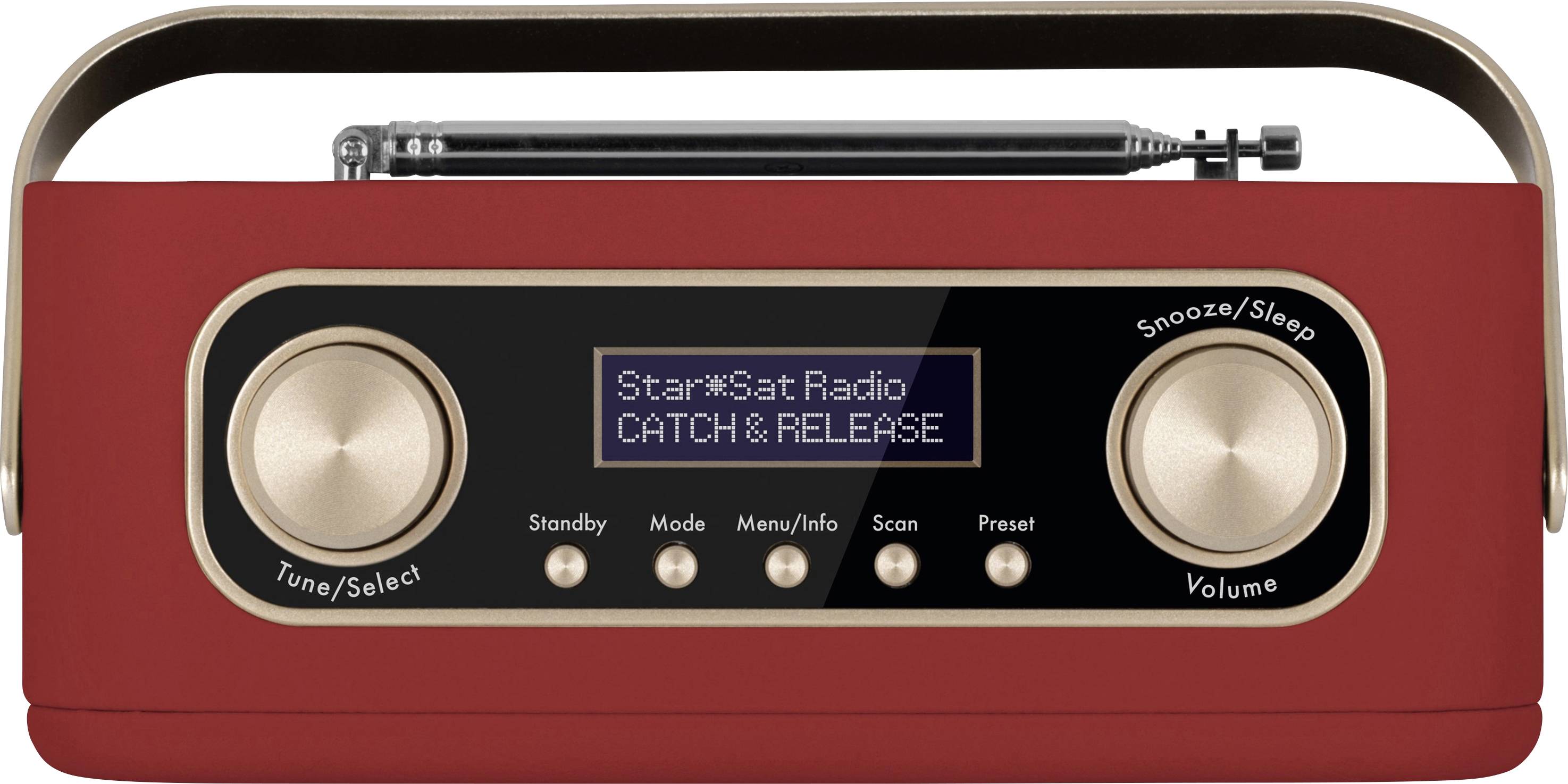 Nordmende Transita 30 Tischradio DAB+, UKW Bluetooth®, DAB+, UKW Weckfunktion Rot