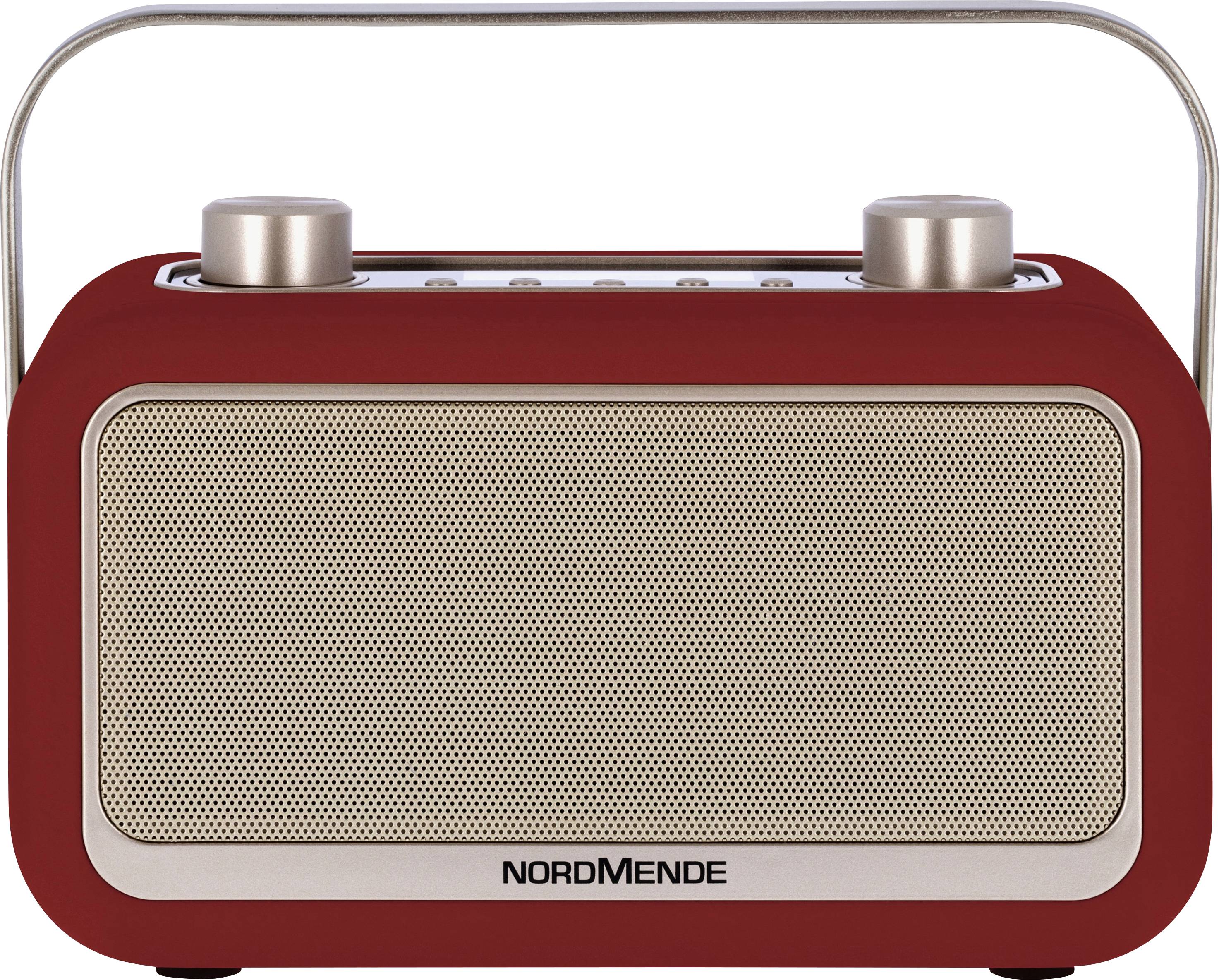 Nordmende Transita 30 Tischradio DAB+, UKW Bluetooth®, DAB+, UKW Weckfunktion Rot