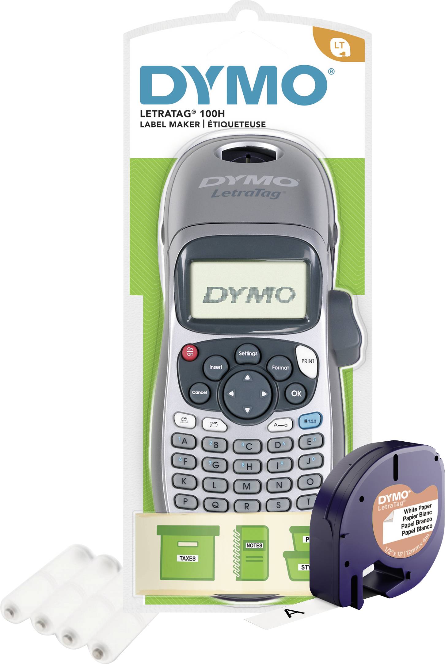 DYMO LetraTag LT 100H Beschriftungsgerät Geeignet für Schriftband: LT 12 mm