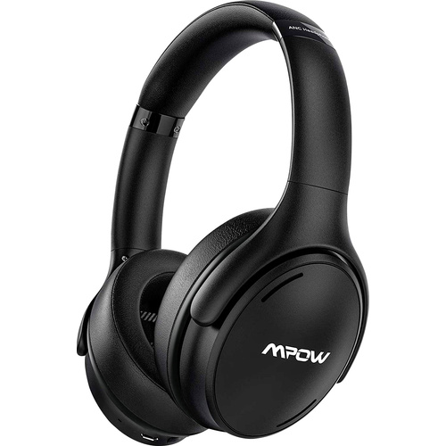 Mpow H19 IPO Computer Over Ear Kopfhörer Bluetooth®, kabelgebunden Stereo Schwarz Noise Cancelling
