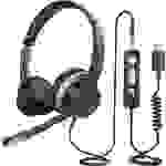 Mipow HC6 Computer On Ear Headset kabelgebunden Stereo Schwarz Mikrofon-Rauschunterdrückung Lautstärkeregelung