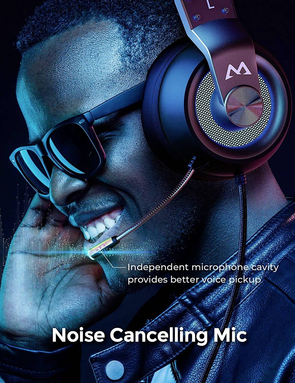 Mipow EG3 Pro Over Ear Headset kabelgebunden 7.1 Surround Schwarz Mikrofon-Rauschunterdrückung Mikrofon-Stummschaltung, Lautstärkeregelung Gaming