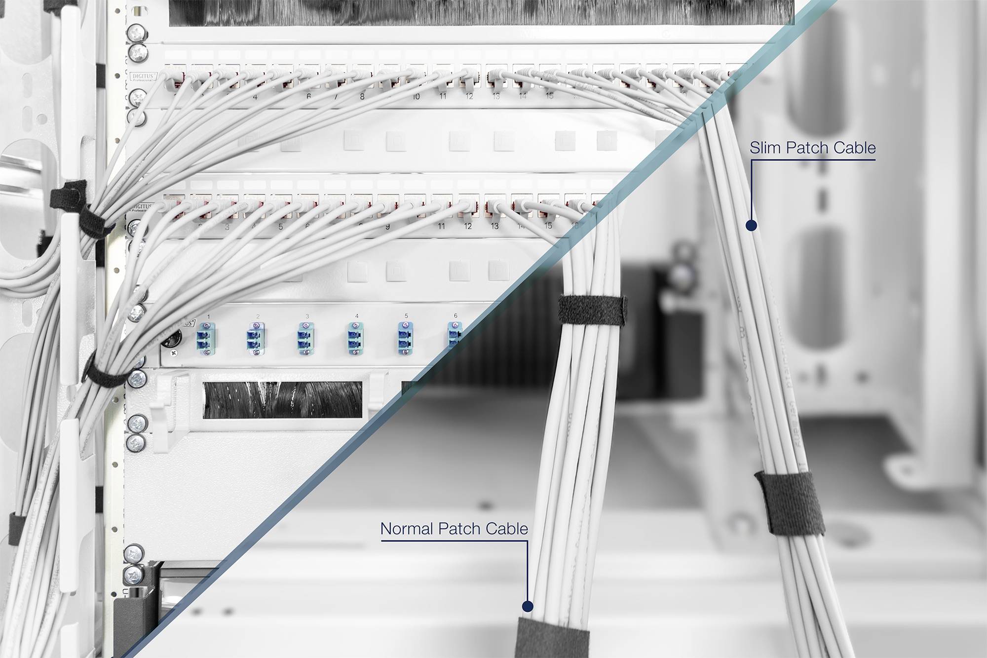 Digitus DK-1624-070S RJ45 Netzwerkkabel, Patchkabel CAT 6 U/FTP 7.00 m Grau Geschirmt, Halogenfrei, doppelt geschirmt 1 St.